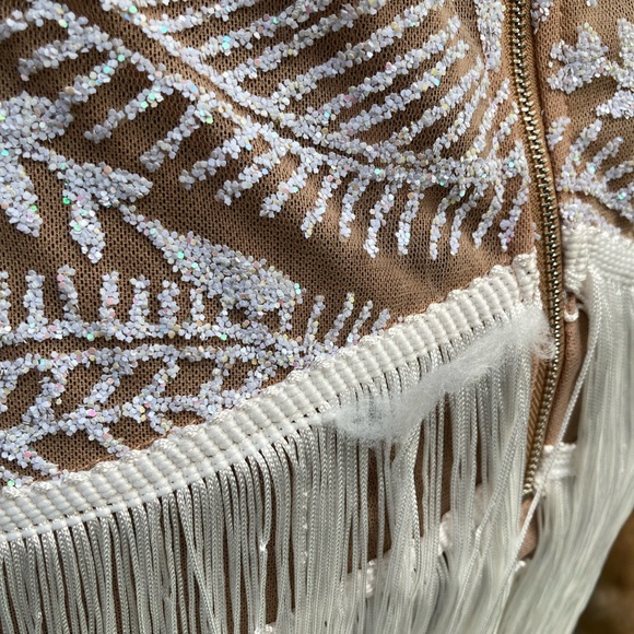 L’atiste fringe & sequin dres NWT sz M - Picture 8 of 14